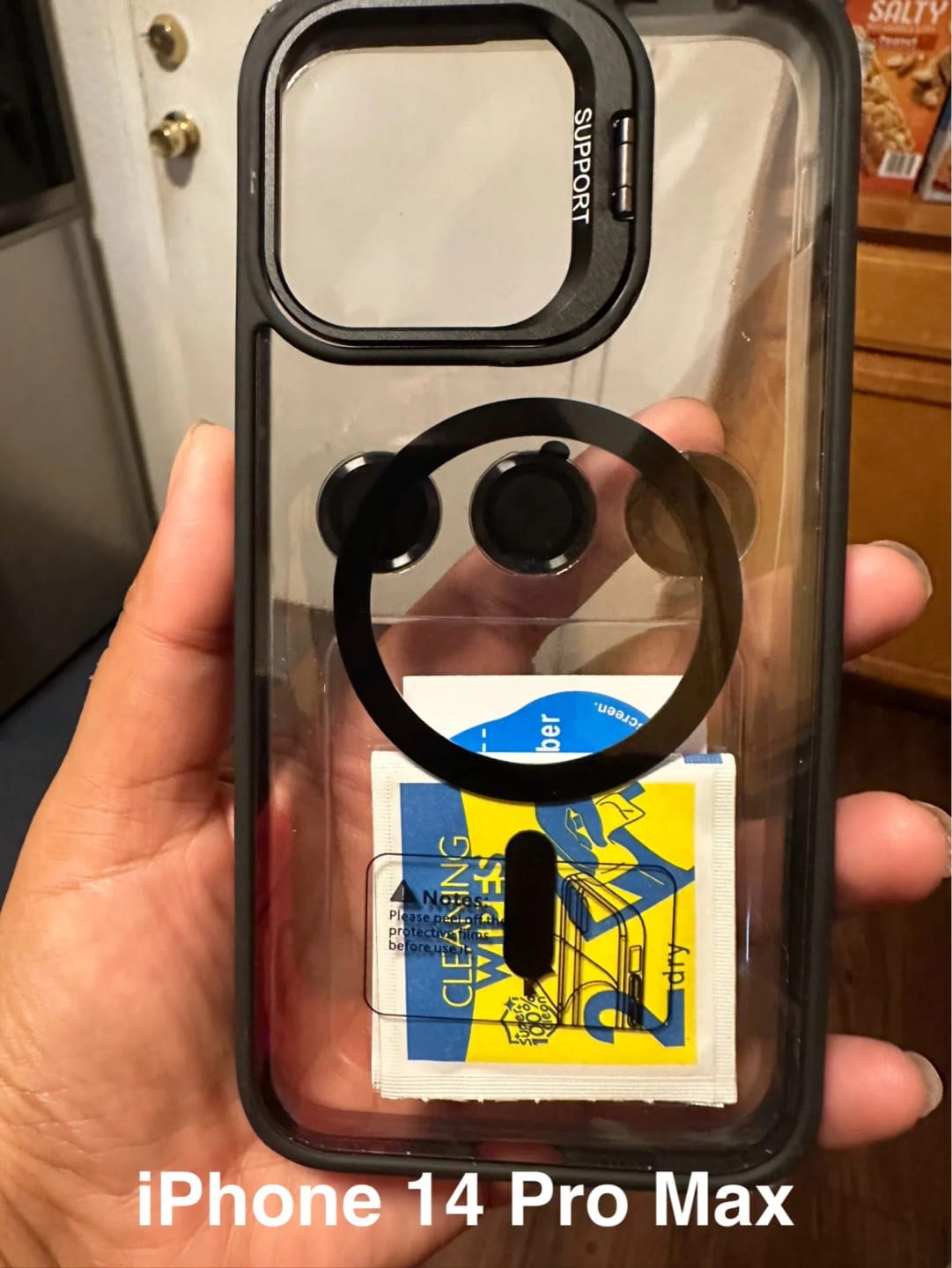 Customer photo review of LuxuryKase LK174 Magnetic Mag-Safe Stand Lens Protector Case Cover For iPhone 13 14 15 16 Plus Pro Max