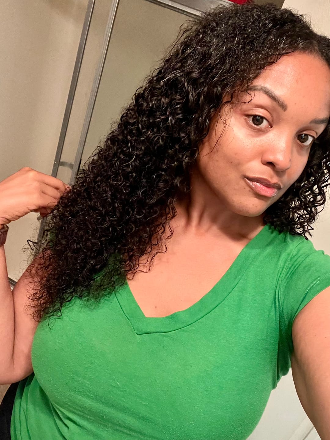 Customer photo review of Indian Curly Bundle