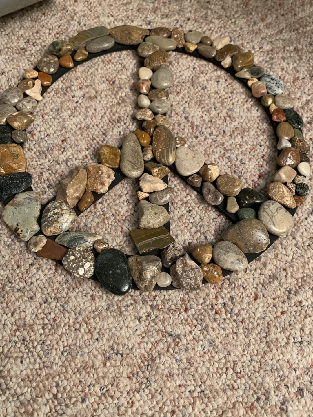 Customer photo review of Unfinished Wood Peace Sign Symbol Shape - Craft - up to 24" DIY