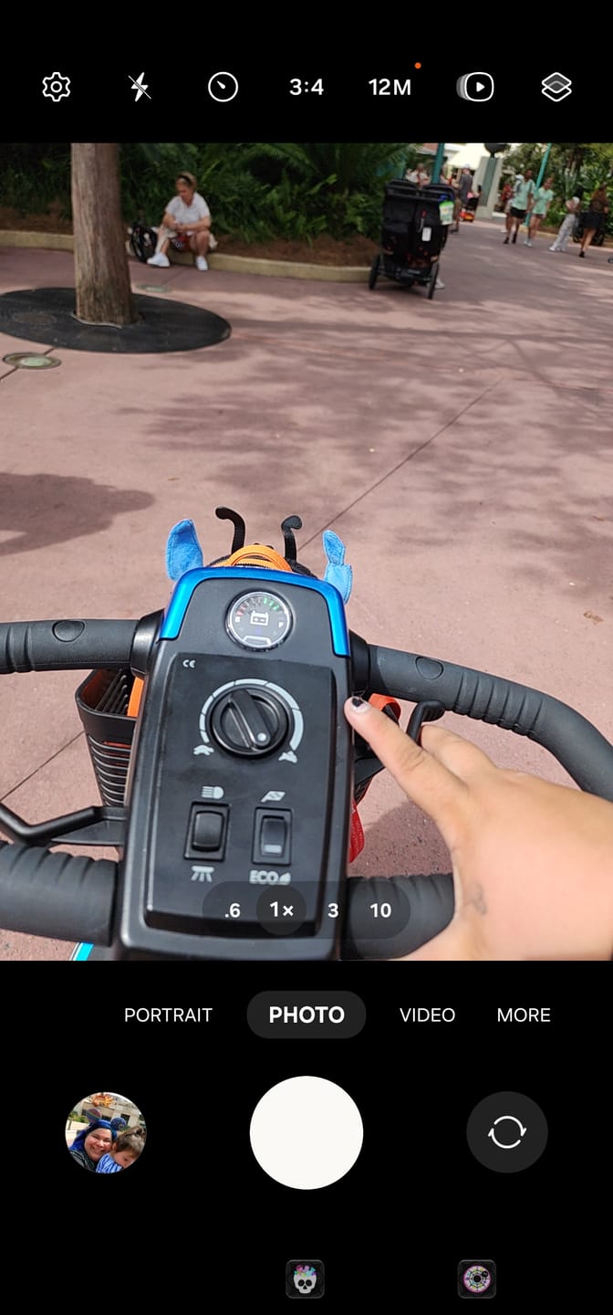 Customer photo review of Multiday Rental 3 Wheel 400 Pound Rated Scooter