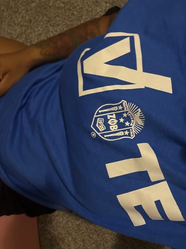 Customer photo review of Zeta Vote Box Tee