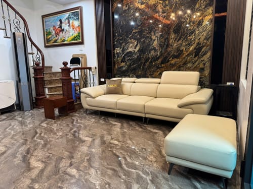 Customer photo review of Sofa văng da sang trọng 3 chỗ tựa gật gù PERRY