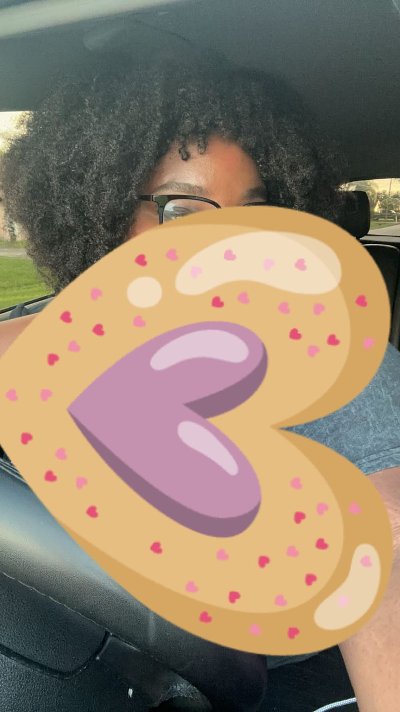 Customer photo review of Bangs Afro Kinky Curly 13x4 Lace Front Wig AF311