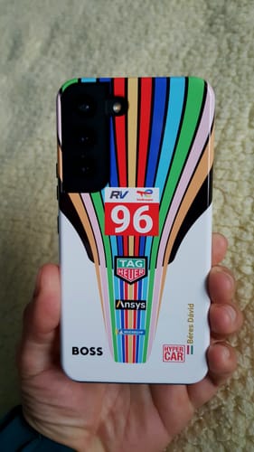 Kundenbewertung mit Foto zu Porsche 963 #75 2023 Livery - Individuelle Premium Hülle für Samsung