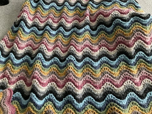 Customer photo review of 2024 Special Edition Blanket Knitting/Crochet Box!