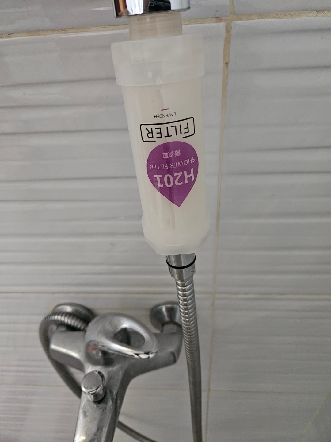 Customer photo review of Shower filter with vitamins
