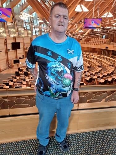 Customer photo review of Unisex Shirt, Custom Scotland Shirt, Scotland Lion, Scotland T-Shirt, Scotland Clothing