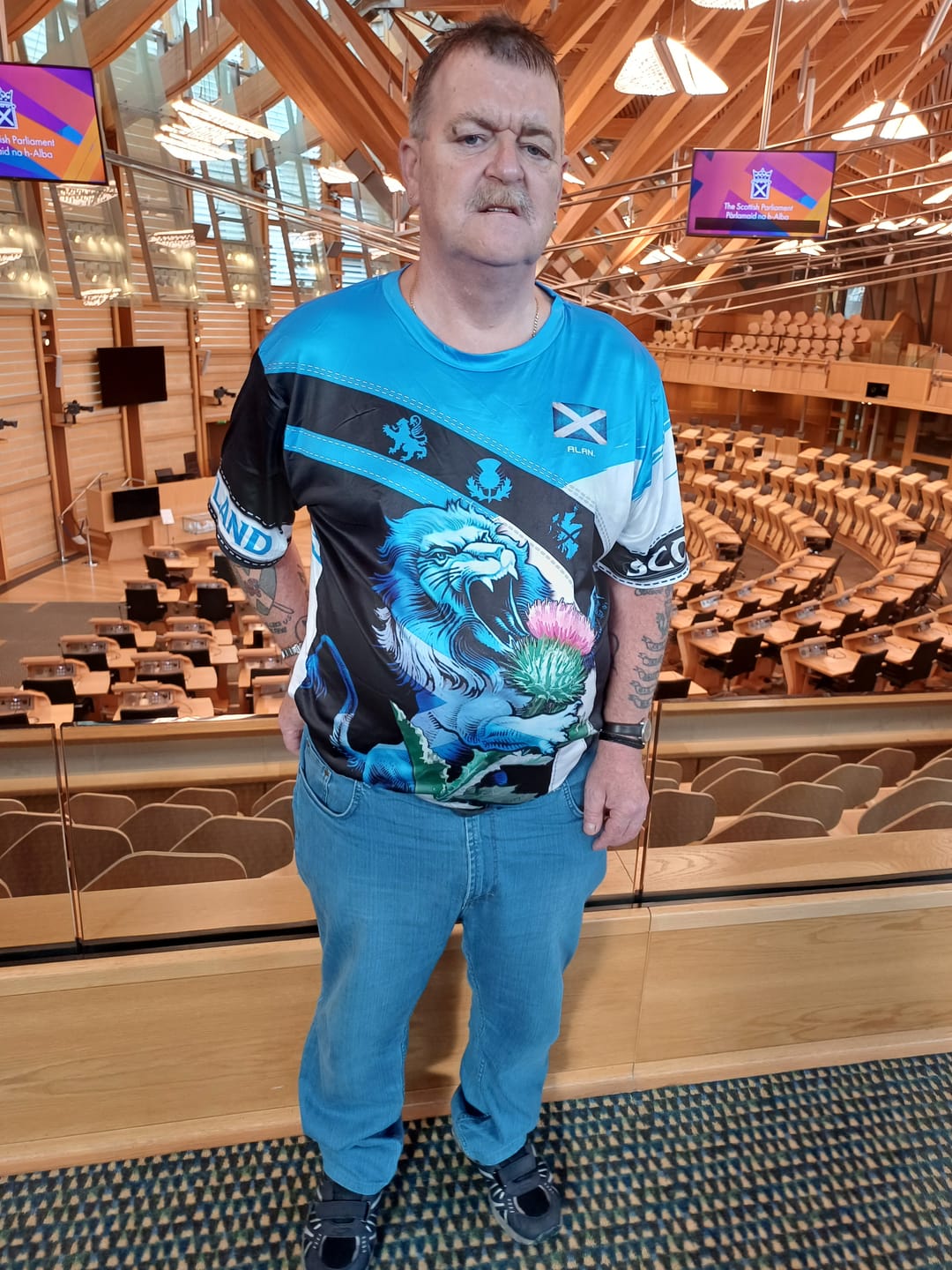 Customer photo review of Unisex Shirt, Custom Scotland Shirt, Scotland Lion, Scotland T-Shirt, Scotland Clothing