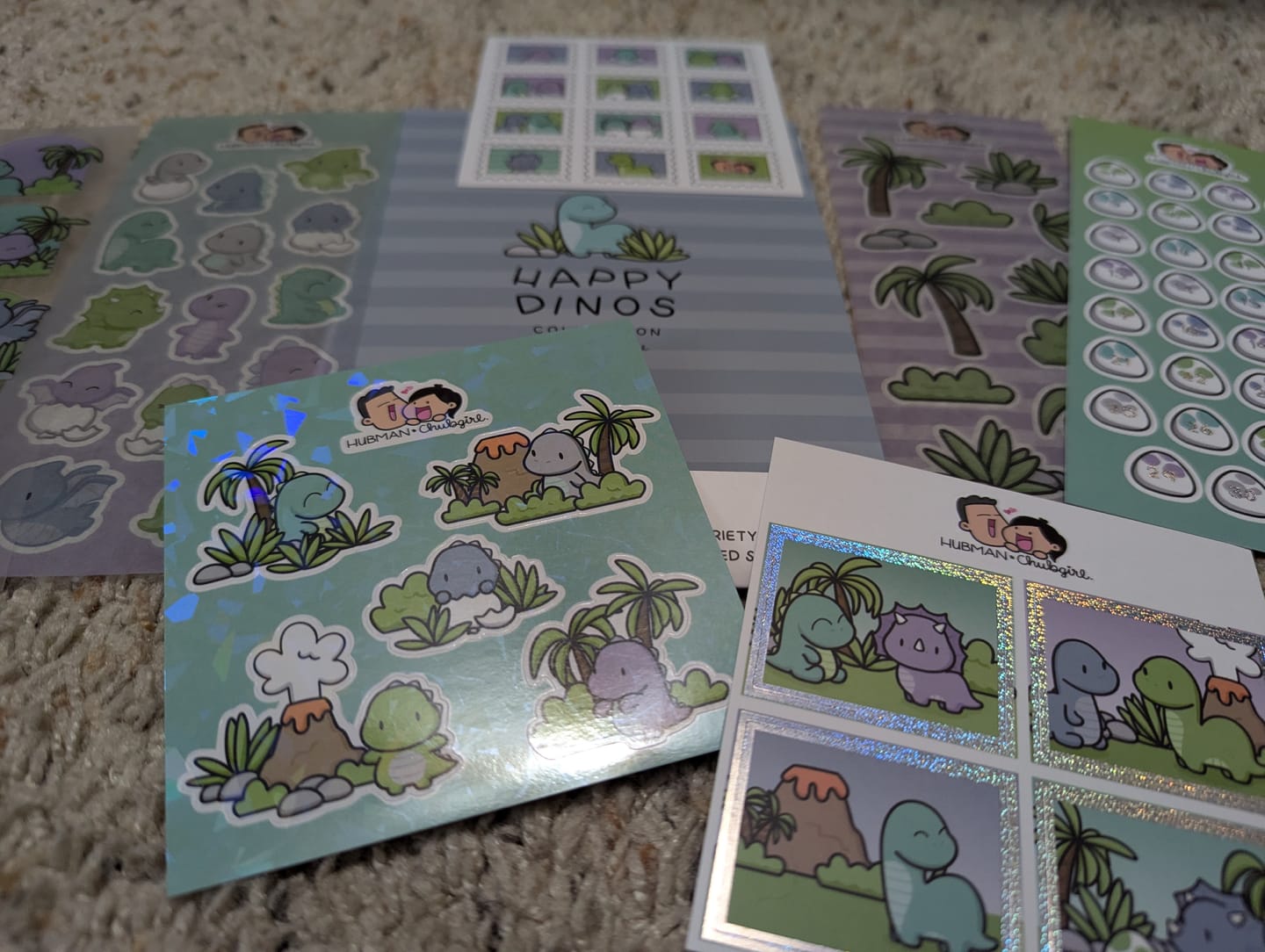 Customer photo review of Happy Dinos Variety Sticker Pack