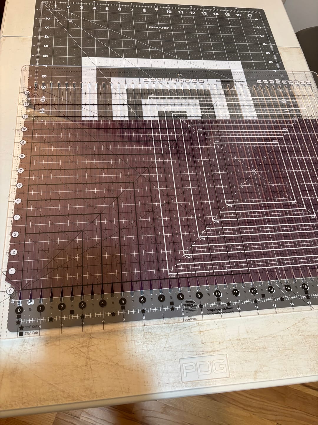 Customer photo review of Creative Grids Stripology XL Ruler