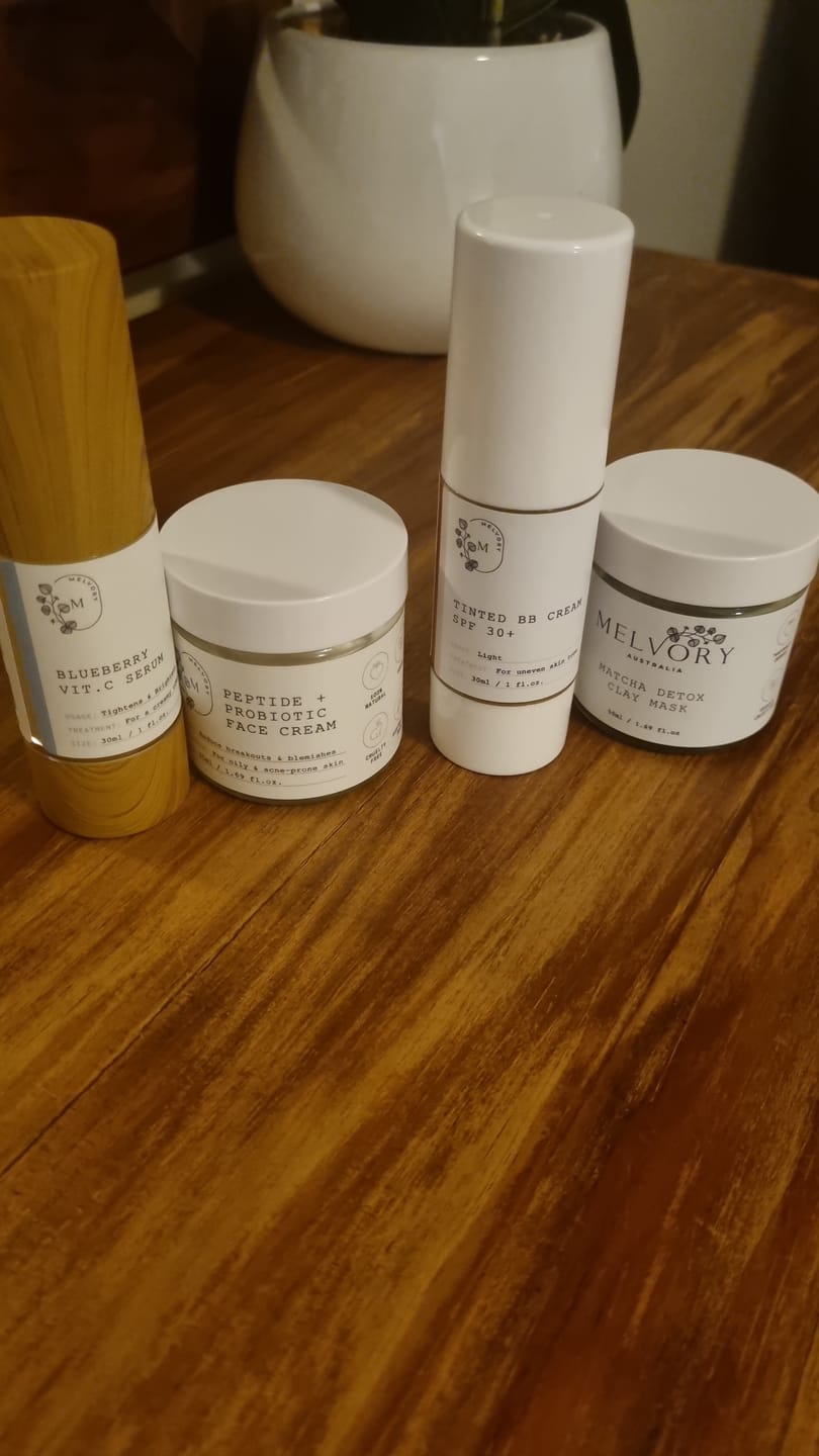 Customer photo review of Peptide + Probiotic Face Cream (New and Improved)
