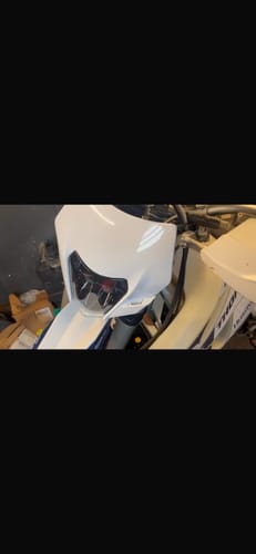 Customer photo review of Husqvarna 2015 - 2016 DRL LED Headlight 4200 Lumens Super Bright Husky Light TE FE [ Black | White ]