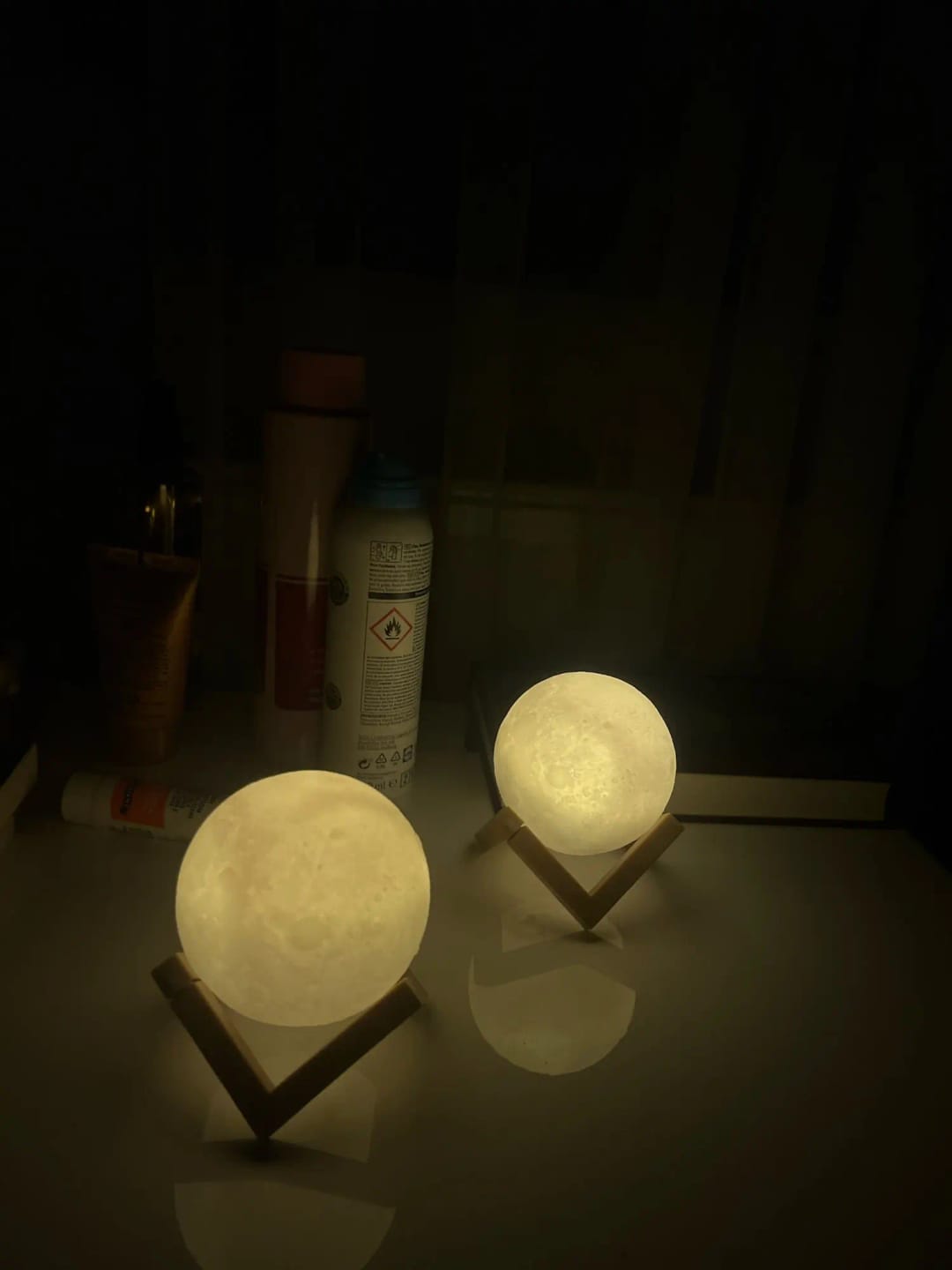 Customer photo review of Mystical Moon Lamp