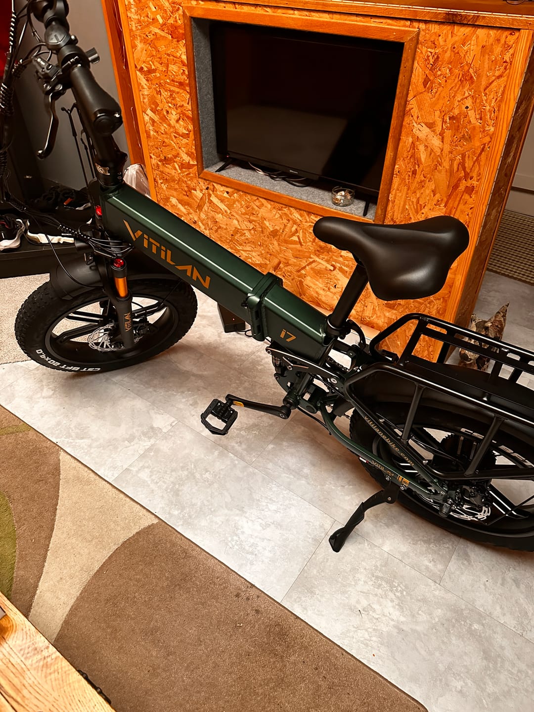Customer photo review of I7 Pro Folding Full Suspension Electric Bike