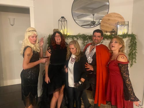 Customer photo review of Halloween Murder Mystery Game Kit - Vampire Ball