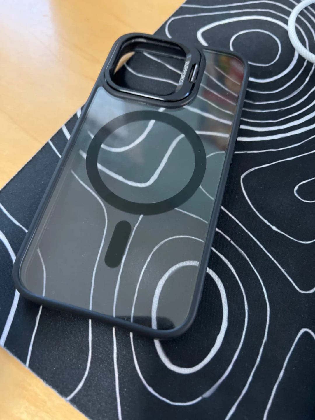 Customer photo review of LuxuryKase LK174 Magnetic Mag-Safe Stand Lens Protector Case Cover For iPhone 13 14 15 16 Plus Pro Max