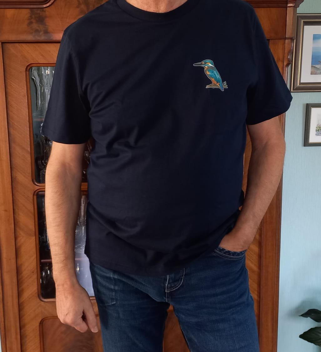 Customer photo review of Eisvogel ganz Bio Männer T-Shirt