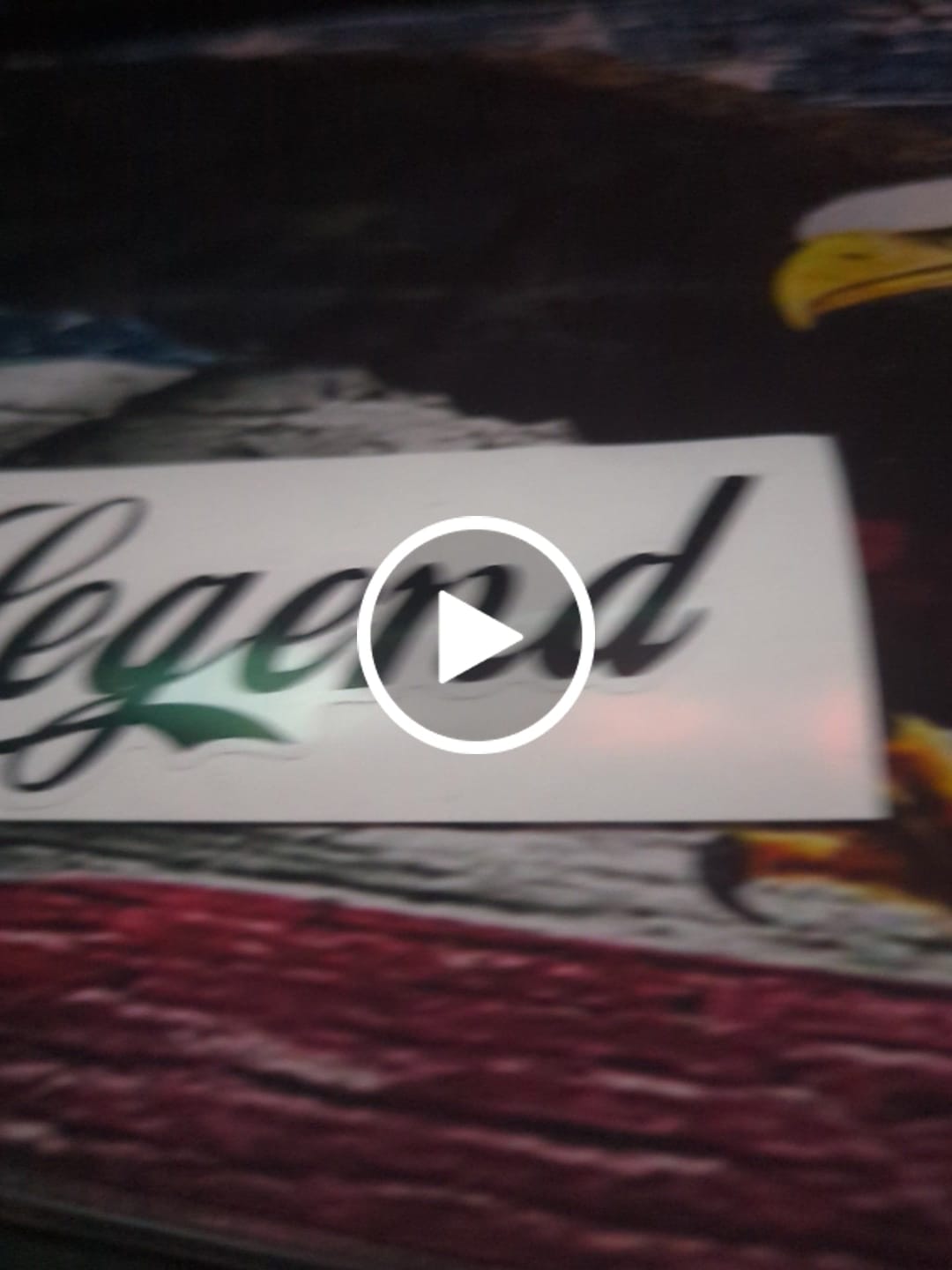 Customer video review of Legend Decal