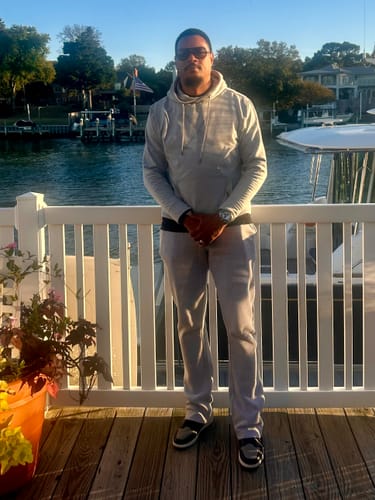 Customer photo review of ZCL Elite Fleece Stacked Pant (Black)