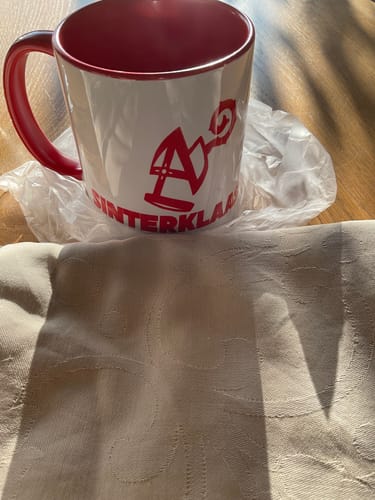 Customer photo review of 330ml (11oz) Duo Color Mok Rood voor sublimatie