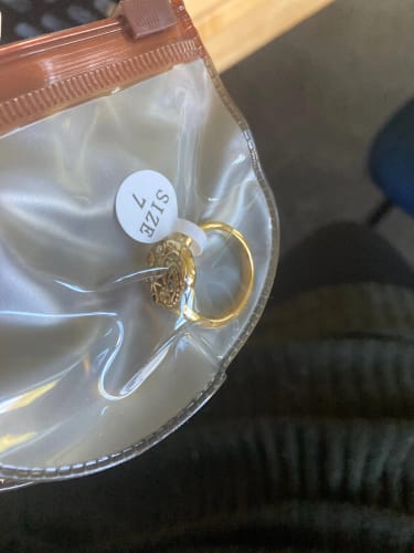 Customer photo review of Gold Moon Eye Ring