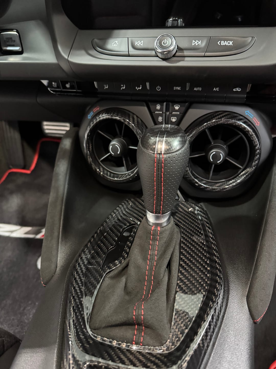 Customer photo review of 2016-2024 Camaro Carbon Fiber Center Console AC Vent Covers