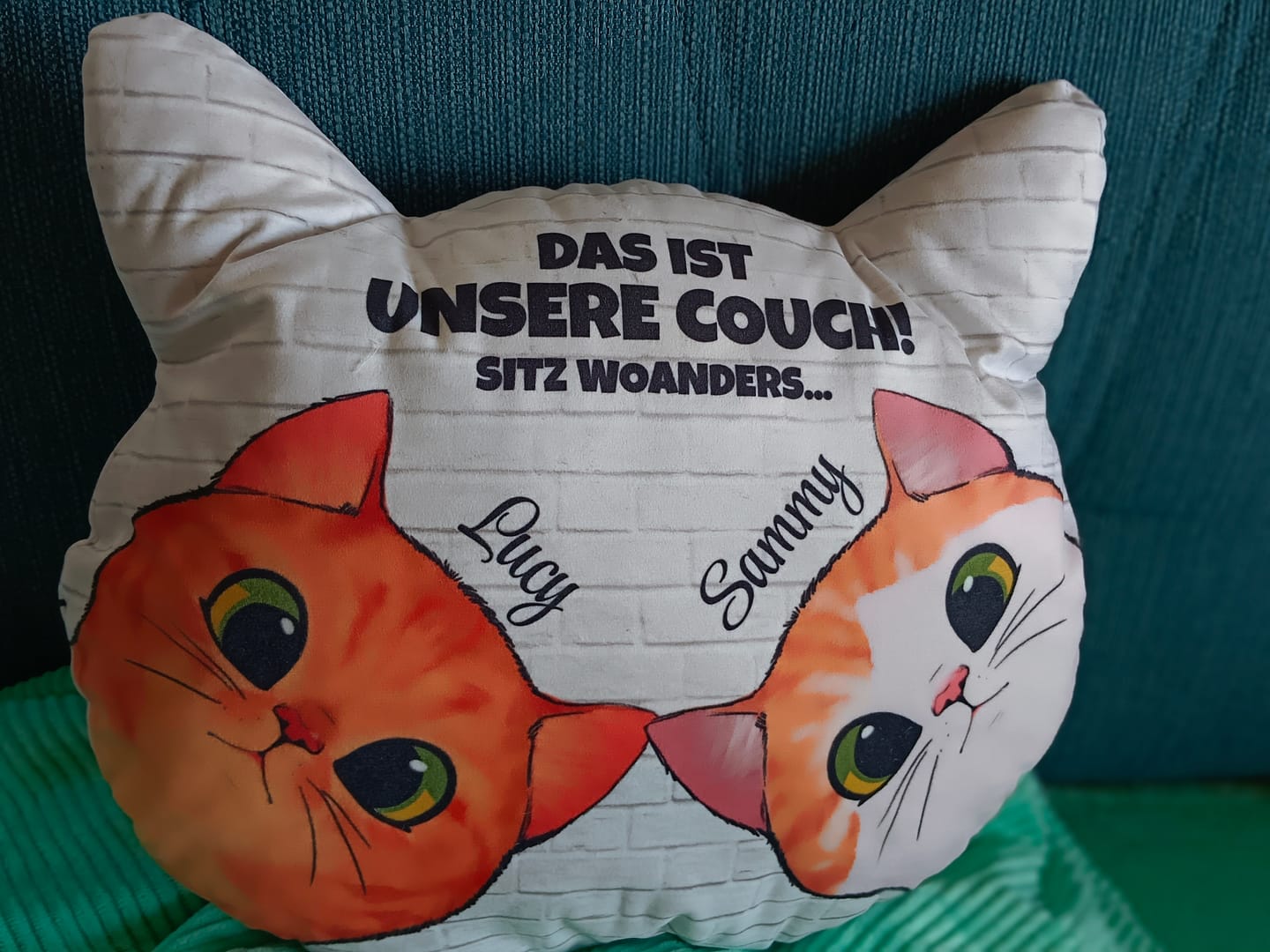 Customer photo review of Unsere Couch - Individuelles Formkissen