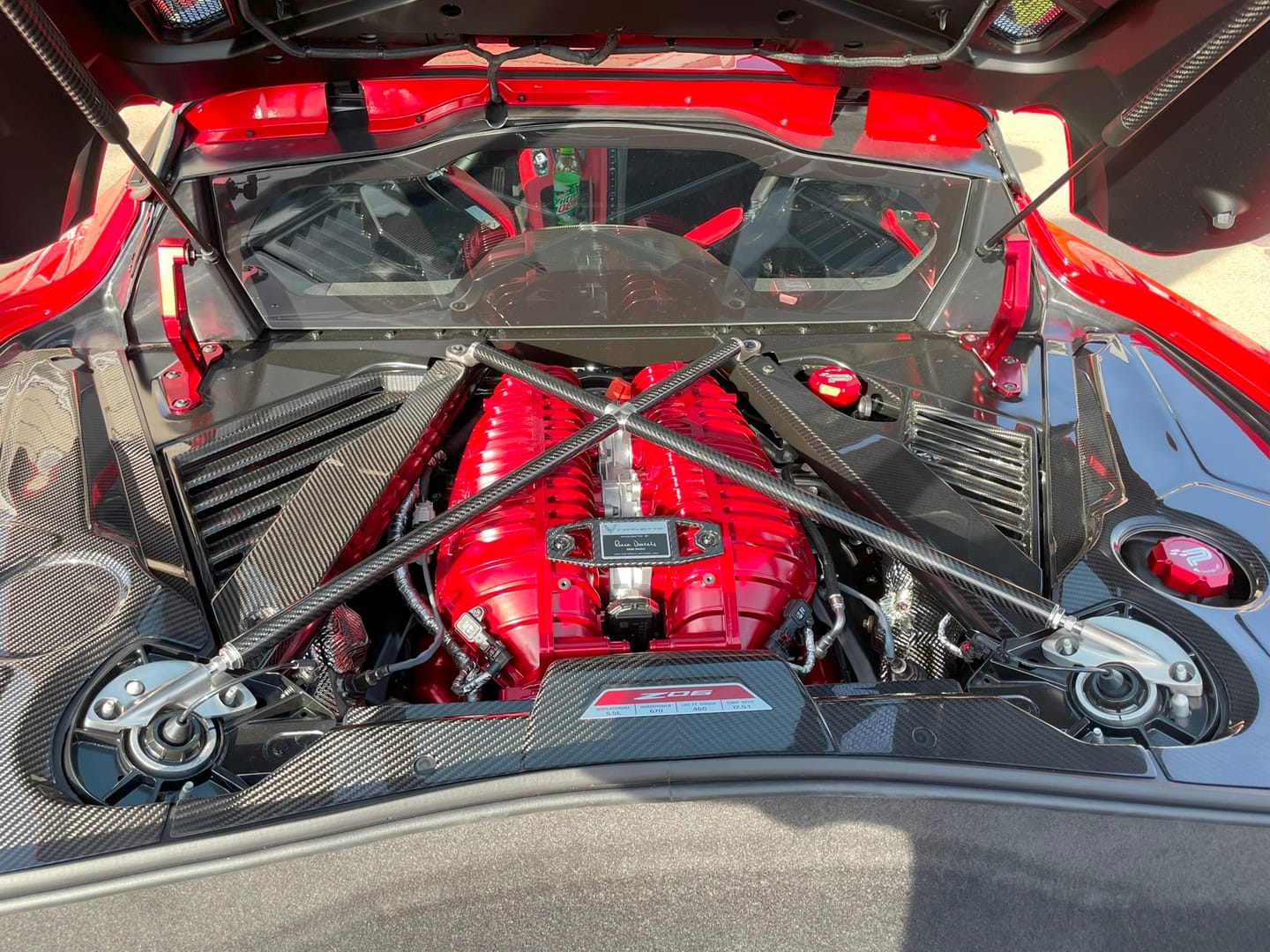 Customer photo review of Chevrolet Corvette C8 Coupe Engine Bay Panel Cover (3-Pieces Version)