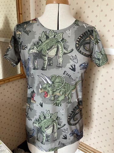 Customer photo review of 3 Metres Super Soft Cotton Feel Jersey 55" - (Dinosaur)
