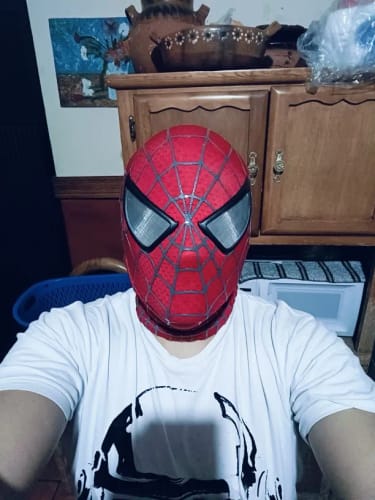 Customer photo review of [NEW] Spidey Gear™ - Tobey Maguire Mask