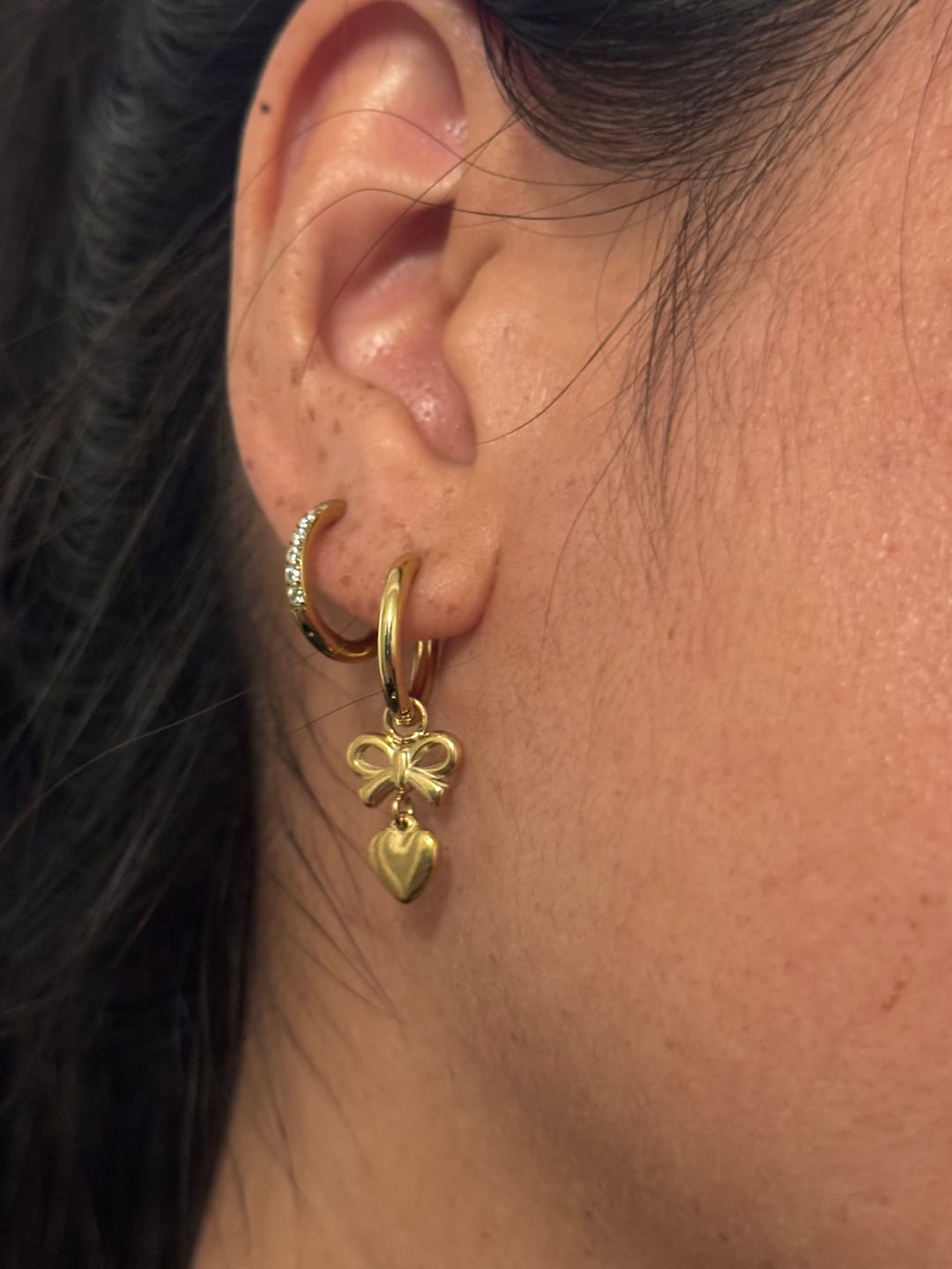 Customer photo review of Ribbon Heart Charm