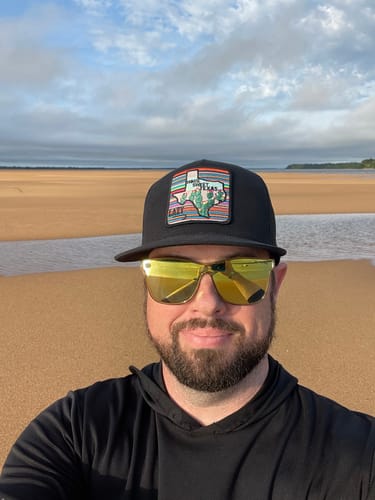 Customer photo review of Lazy J Ranch Black Home Sweet Texas Classic Five Panel Trucker Hat