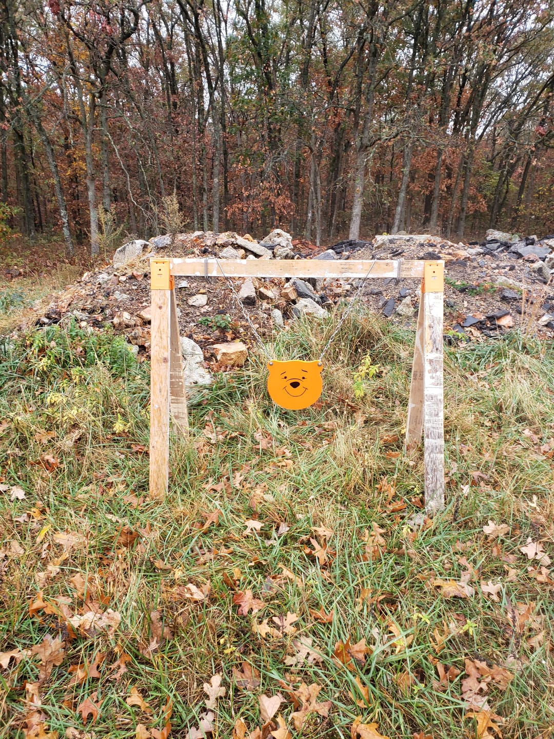 Customer photo review of 12" X 1/2" AR500 Steel Gong Shooting Target