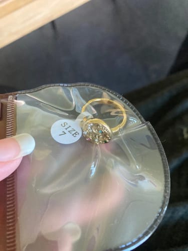 Customer photo review of Gold Moon Eye Ring