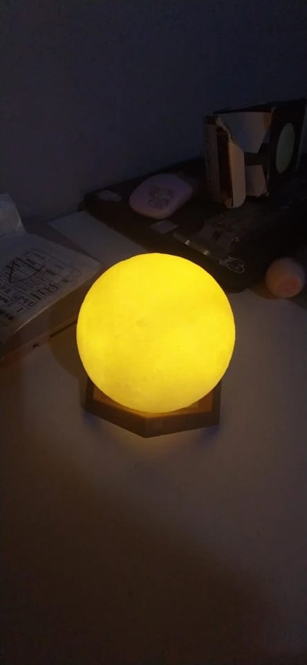 Customer photo review of Mystical Moon Lamp
