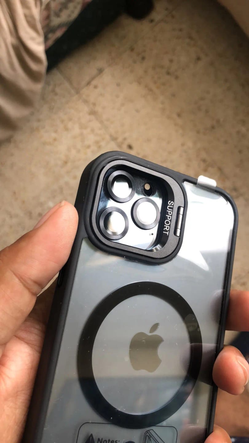 Customer photo review of LuxuryKase LK174 Magnetic Mag-Safe Stand Lens Protector Case Cover For iPhone 13 14 15 16 Plus Pro Max