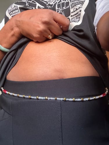 Customer photo review of *Limited Edition* Wealthy African Waist Beads