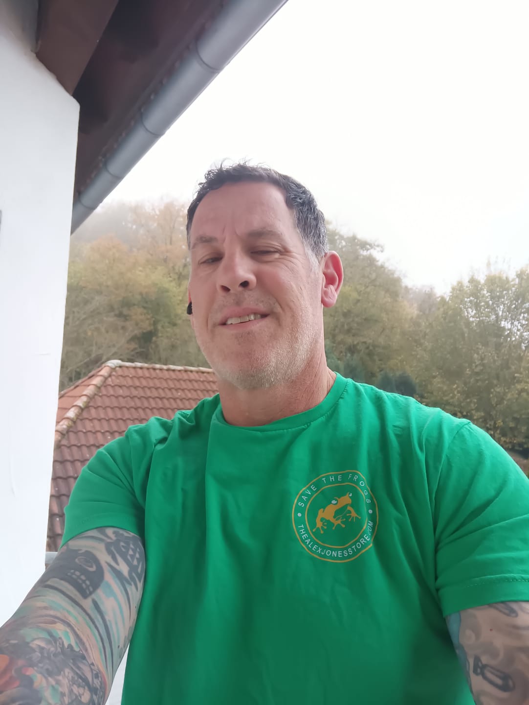 Customer photo review of Save The Frogs T-Shirt