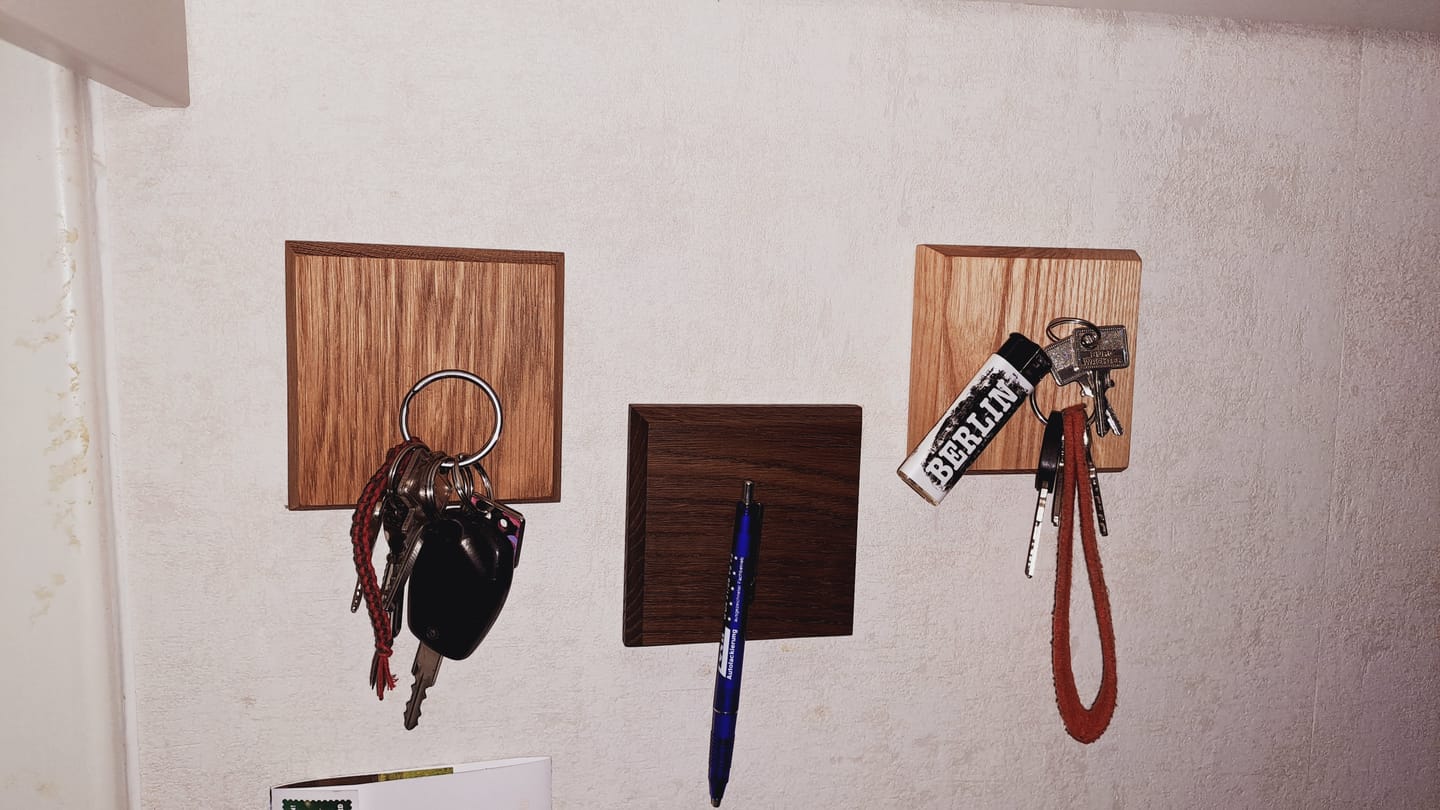 Customer photo review of Schlüsselbrett magnetisch – Ima | 3er Set
