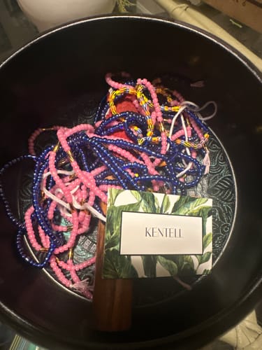 Customer photo review of *Limited edition* Akwaaba Traditional Luxury African Waist Beads -  Get 5 for 50% Off 🔥