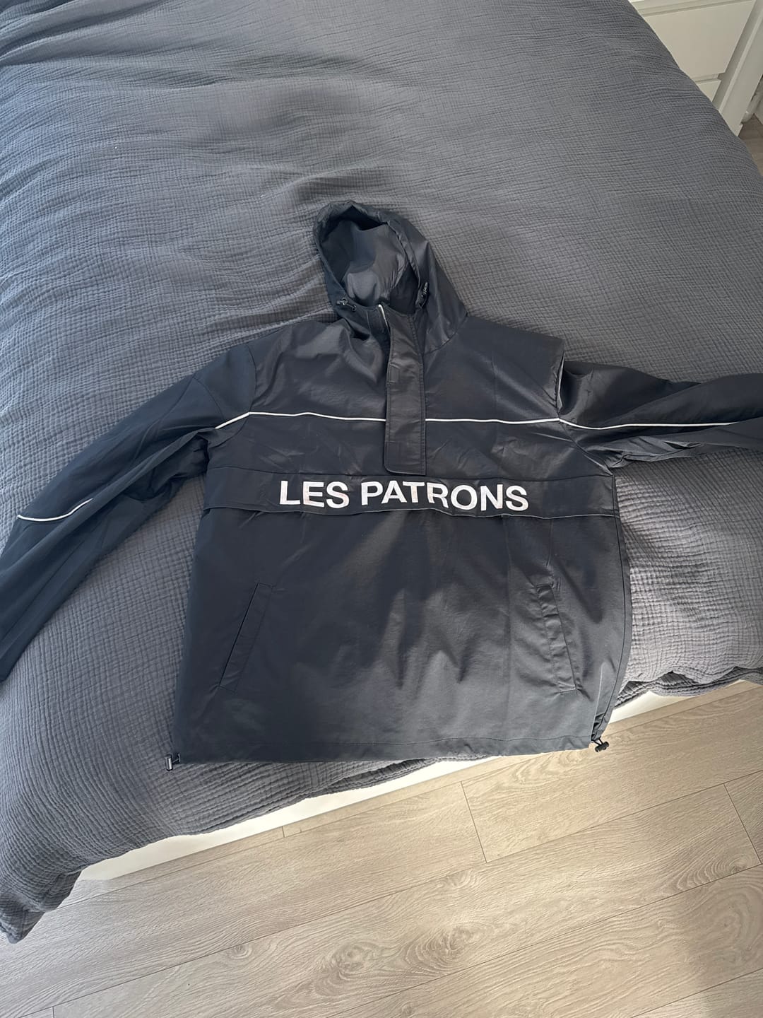 Customer photo review of black parachute tracksuit (top)