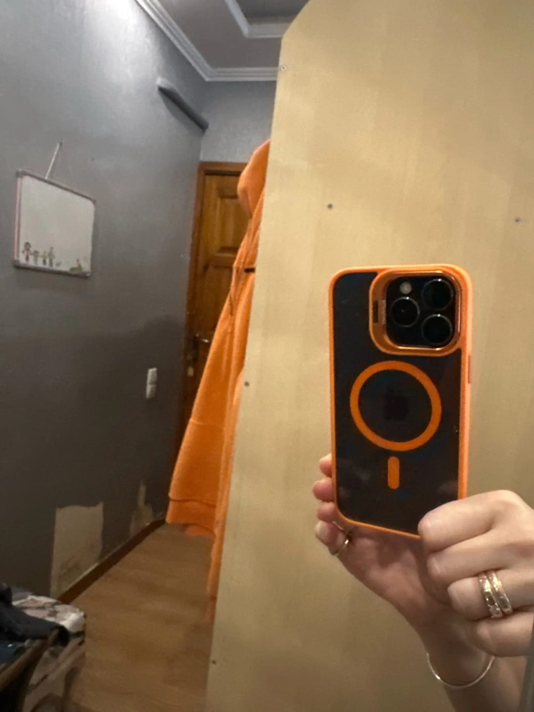 Customer photo review of LuxuryKase LK174 Magnetic Mag-Safe Stand Lens Protector Case Cover For iPhone 13 14 15 16 Plus Pro Max