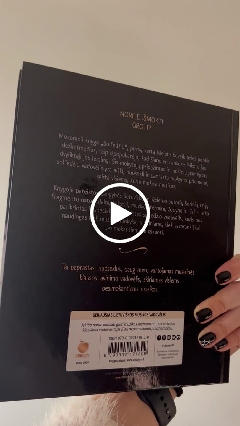 Customer video review of Solfedžio