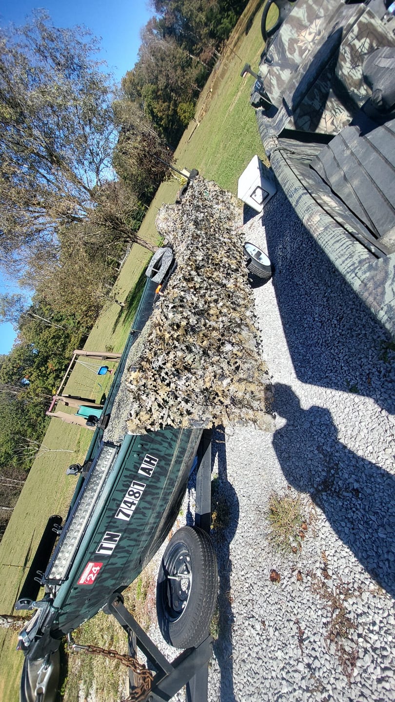 Customer photo review of Camo Netting for Hunting Blind
