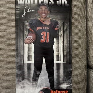 Customer photo review of Custom Sports Banner - Our House Football