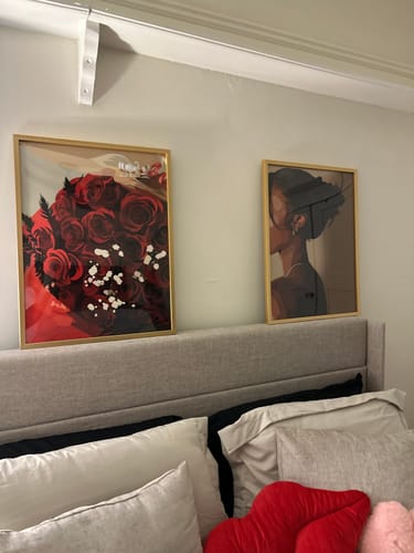 Customer photo review of Art Print Bundle : Red Roses + Soft & Simple V