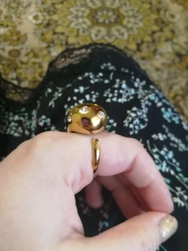 Customer photo review of Half Empty Chunky Rings