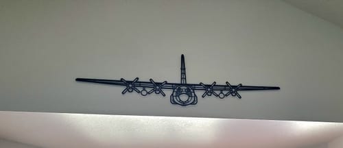 Customer photo review of C-130H Front Metal Aircraft Wall Art - NCP0040