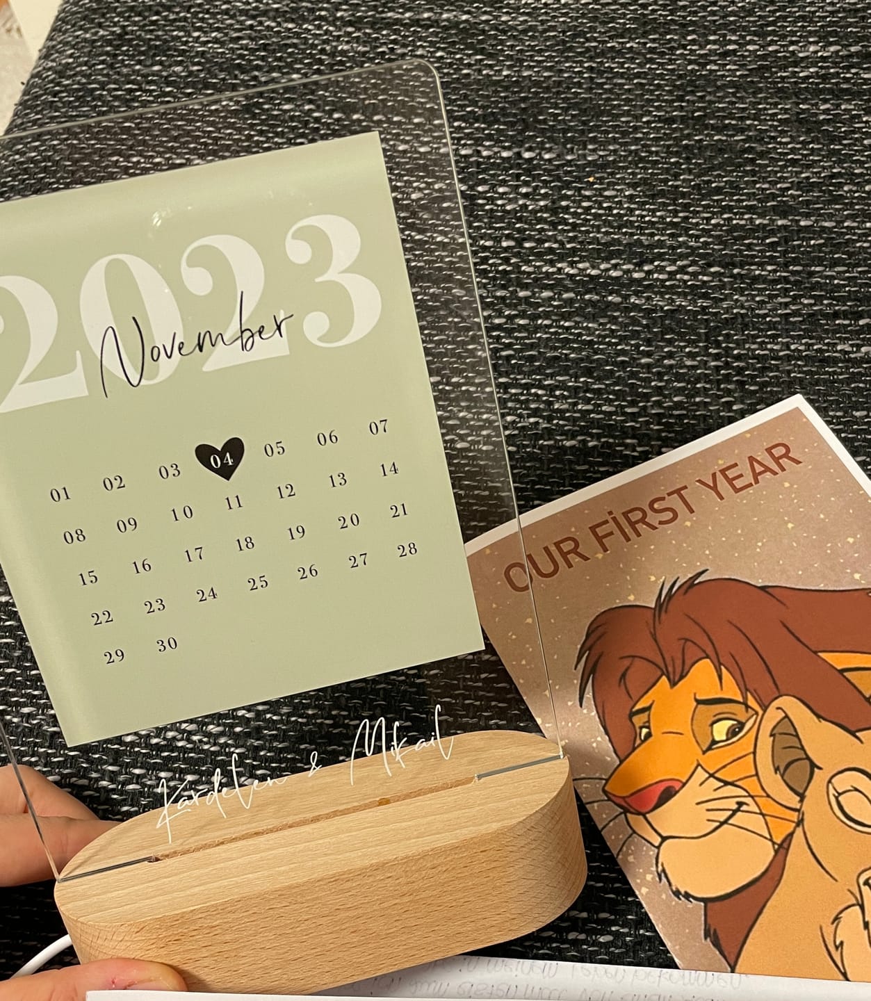 Customer photo review of Euer Datum – Liebeslicht mit Kalenderblatt