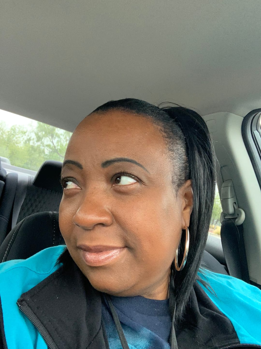 Customer photo review of Shake N GO Drawstring Ponytail - YAKY STRAIGHT 12